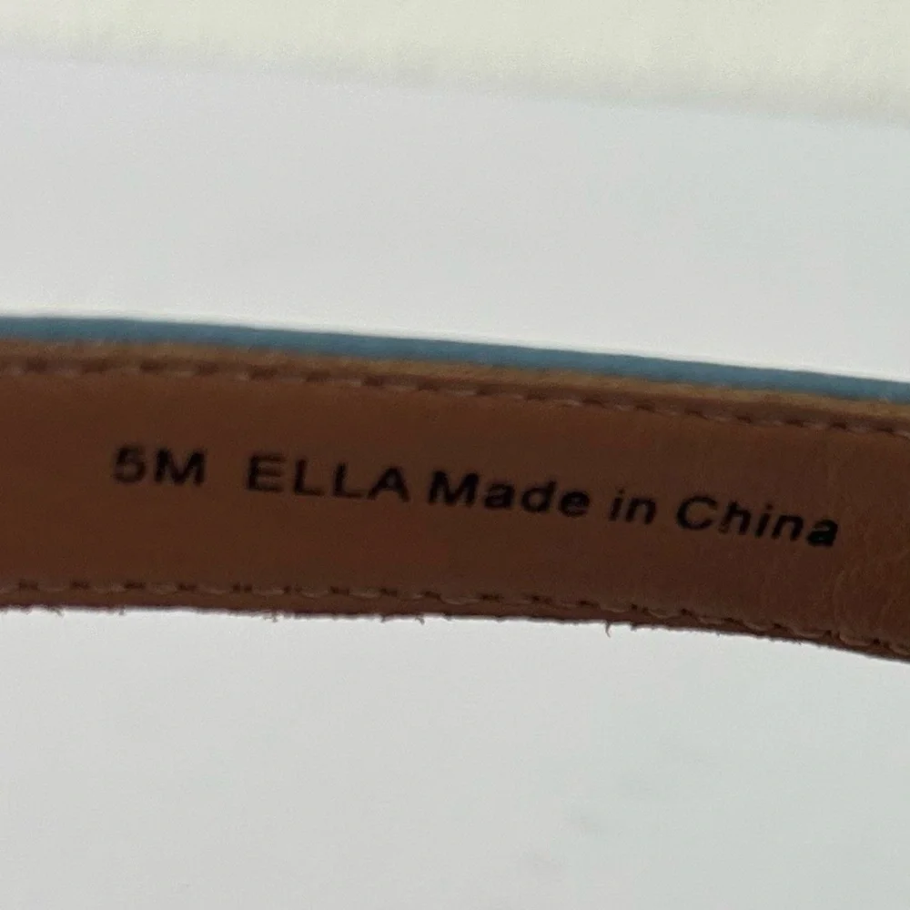 Vionic Ella Thong Sandal Shoe Leather Slingback Arch Support Ice Blue Size 5 - Picture 14 of 14